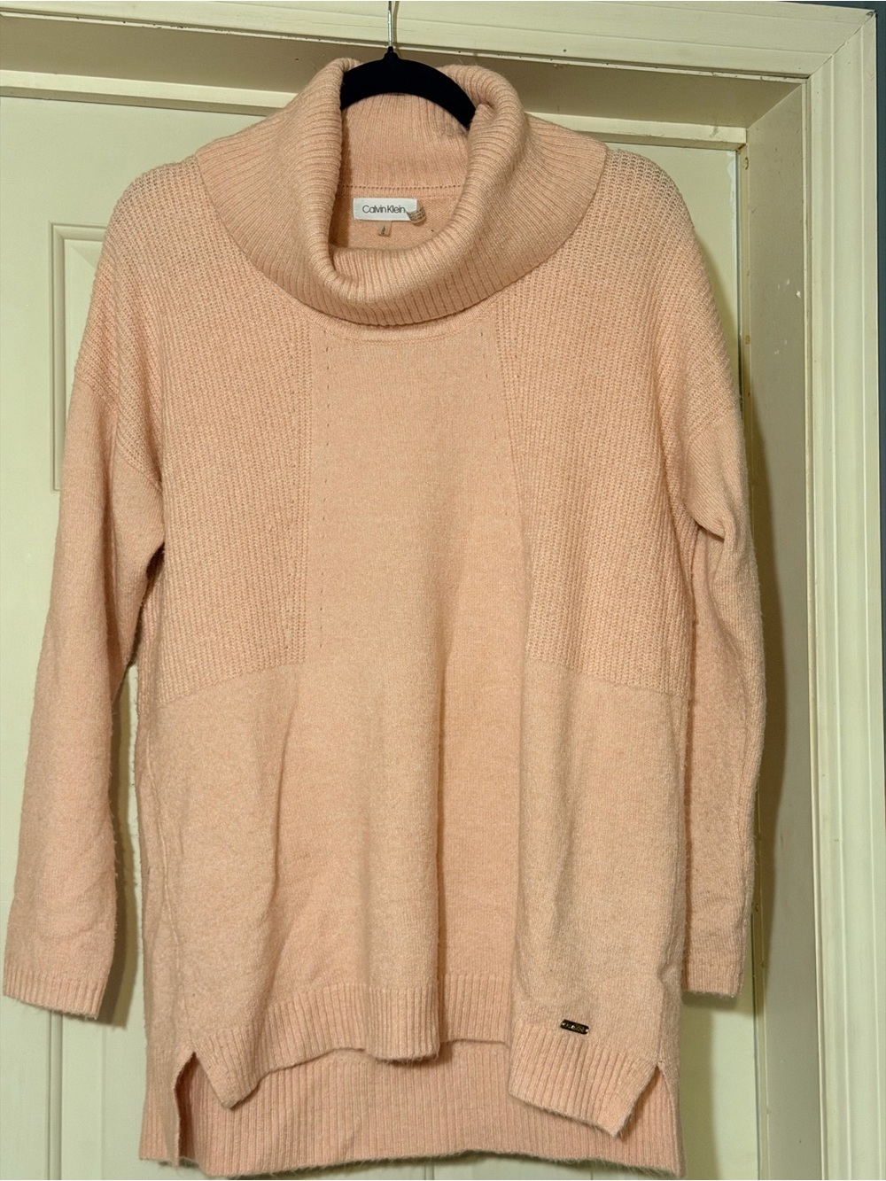 Calvin Klein Rose Cowl Neck Tunic Sweater